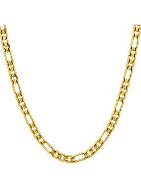 24k Gold Plated 4mm Figaro Necklace for Men & Women - Lifetime Replacement Chain